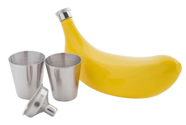 Platano hip flask set Multicolour