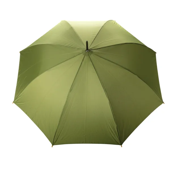  27" Impact AWARE™ RPET 190T auto open bamboo umbrella - XD Collection Green 