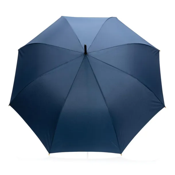  27" Impact AWARE™ RPET 190T auto open bamboo umbrella - XD Collection Navy Blue 