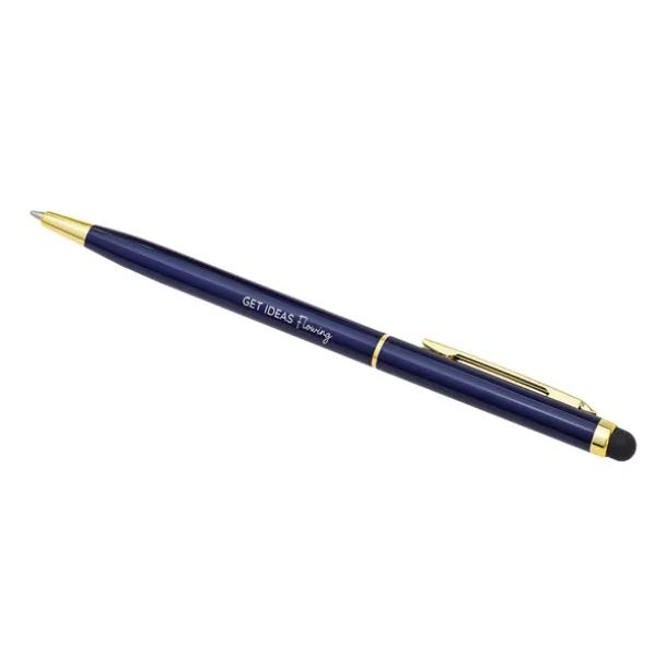 TOUCH TIP GOLD aluminum ballpoint pen Dark Blue