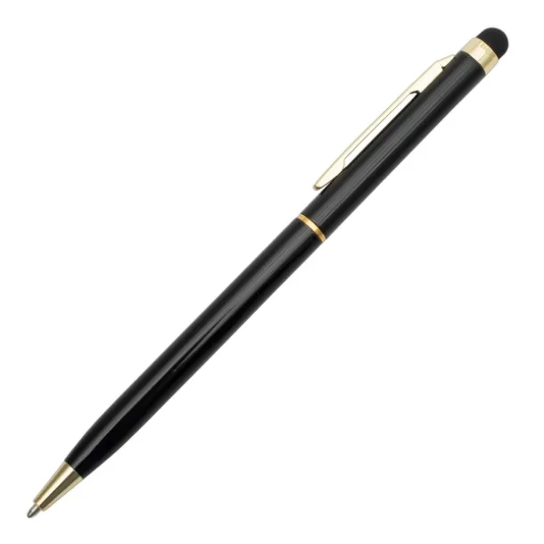 TOUCH TIP GOLD aluminum ballpoint pen Black