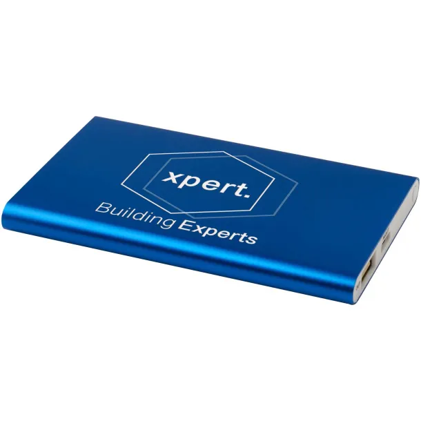 Pep 4000 mAh Type-C recycled aluminium power bank Royal blue