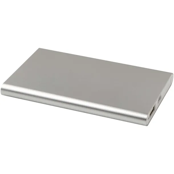 Pep 4000 mAh Type-C recycled aluminium power bank - Unbranded Silver