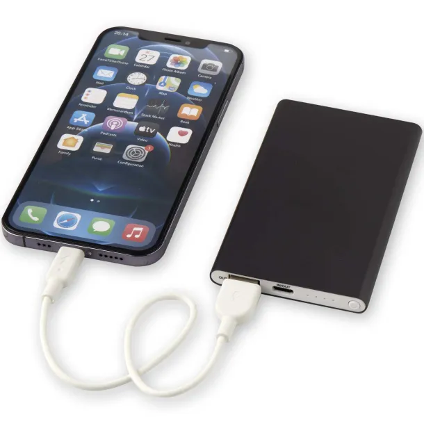 Pep 4000 mAh Type-C recycled aluminium power bank Titanium