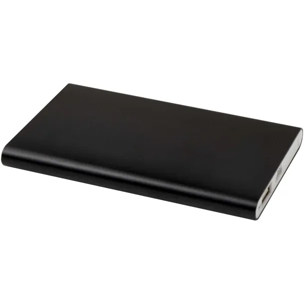 Pep 4000 mAh Type-C recycled aluminium power bank Solid black