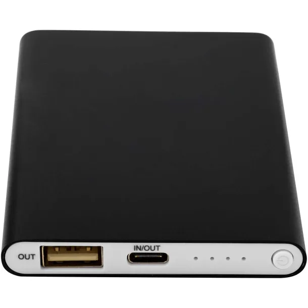 Pep 4000 mAh Type-C recycled aluminium power bank Crna