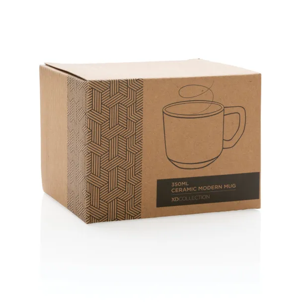  Moderna keramička šalica, 350 ml - XD Collection Bijela Bijela