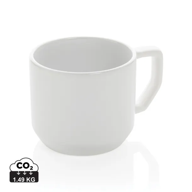 Moderna keramička šalica, 350 ml - XD Collection Bijela Bijela