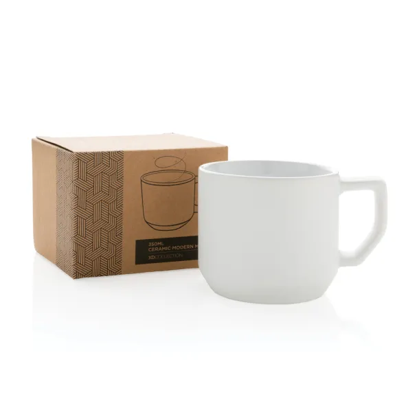  Moderna keramička šalica, 350 ml - XD Collection Bijela Bijela