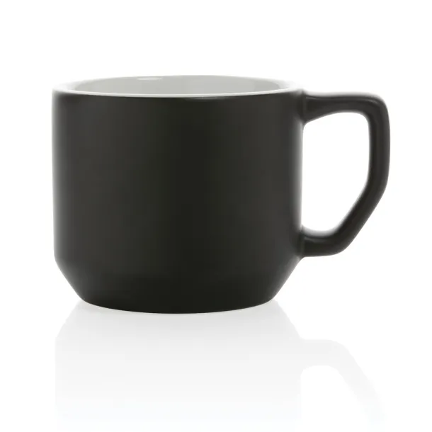  Moderna keramička šalica, 350 ml - XD Collection Crna Bijela