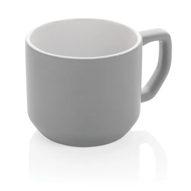  Moderna keramička šalica, 350 ml - XD Collection Siva