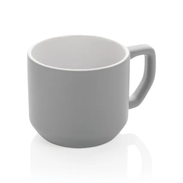  Moderna keramička šalica, 350 ml - XD Collection Siva