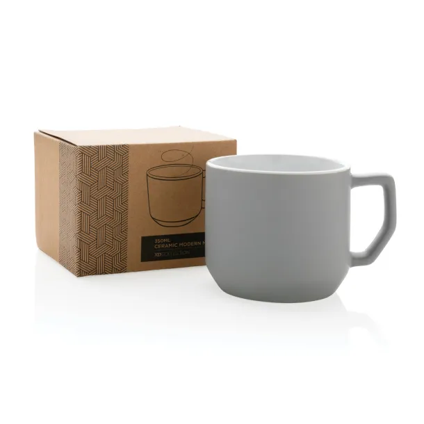  Moderna keramička šalica, 350 ml - XD Collection Siva