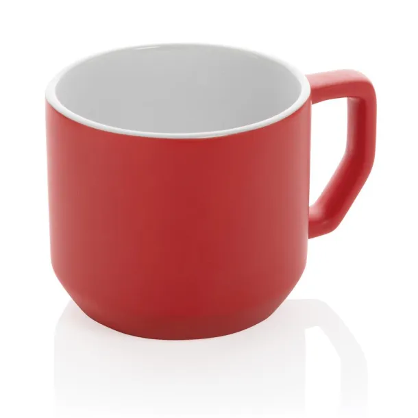  Moderna keramička šalica, 350 ml - XD Collection Crvena