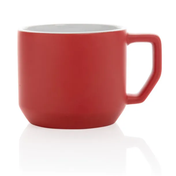  Moderna keramička šalica, 350 ml - XD Collection Crvena