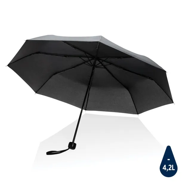  20.5" Impact AWARE™ RPET 190T mini umbrella - XD Collection Black 