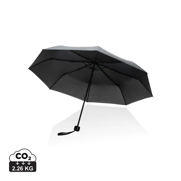  20.5" Impact AWARE™ RPET 190T mini umbrella - XD Collection Black 