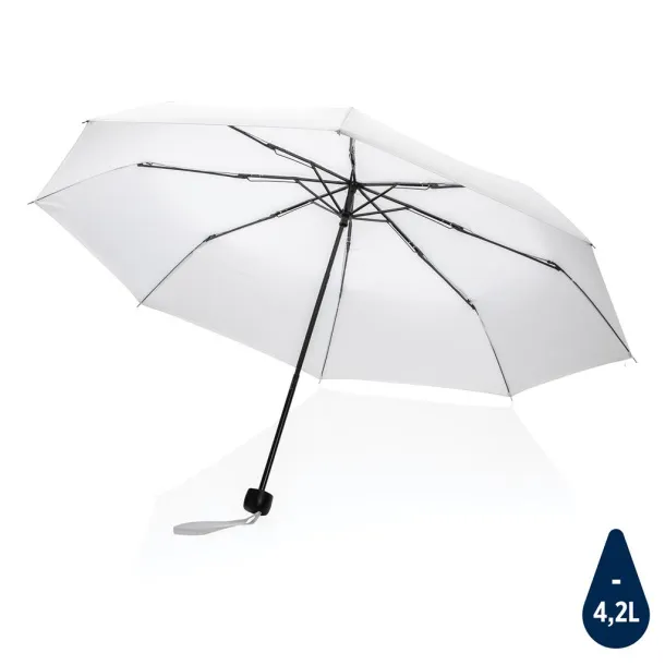  20.5" Impact AWARE™ RPET 190T mini umbrella - XD Collection White 