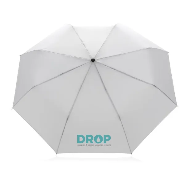  20.5" Impact AWARE™ RPET 190T mini umbrella - XD Collection White 