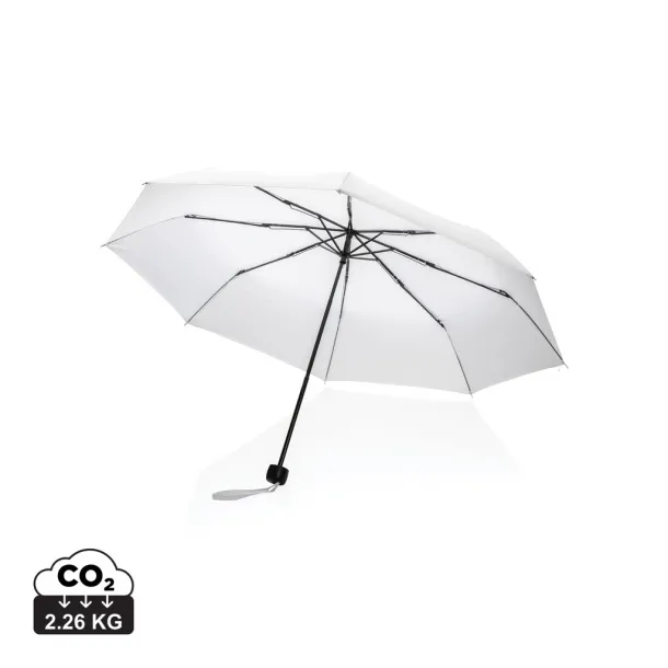  20.5" Impact AWARE™ RPET 190T mini umbrella - XD Collection White 