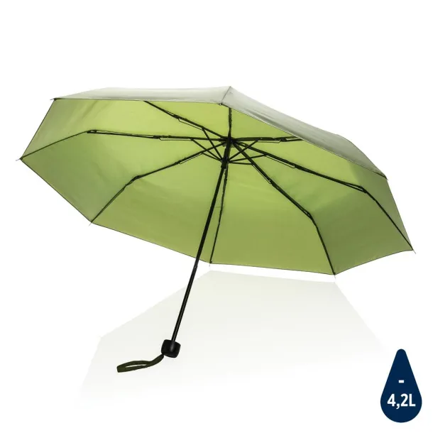  20.5" Impact AWARE™ RPET 190T mini umbrella - XD Collection Green 