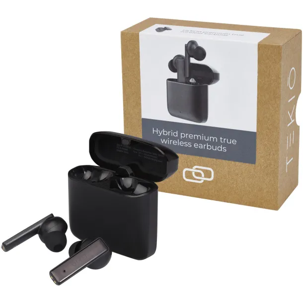 Hybrid premium True Wireless earbuds - Tekiō® Solid black