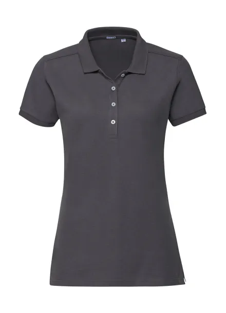  Ladies' Fitted Stretch Polo - Russell  Convoy Grey