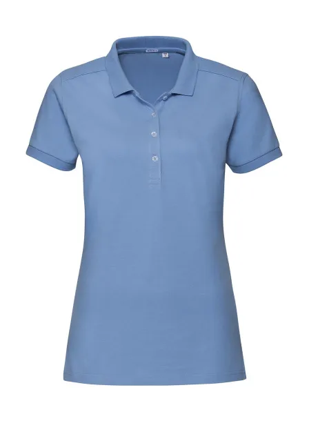  Ženska polo majica s elastinom - Russell Athletic Sky