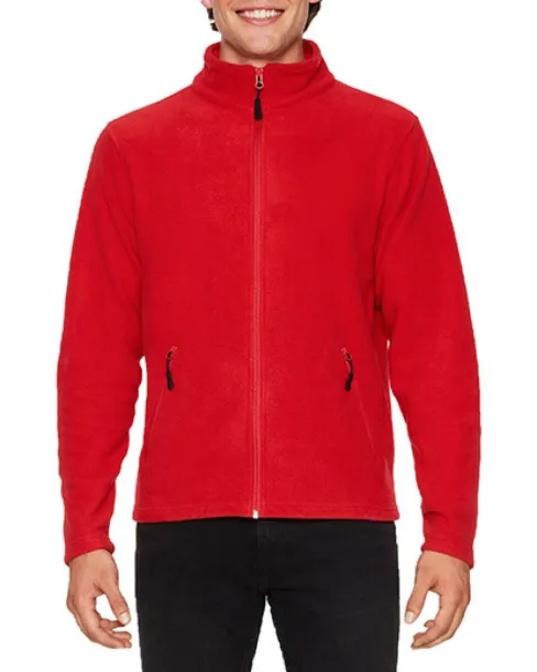  HAMMER UNISEX MICRO-FLEECE JACKET - Gildan Red