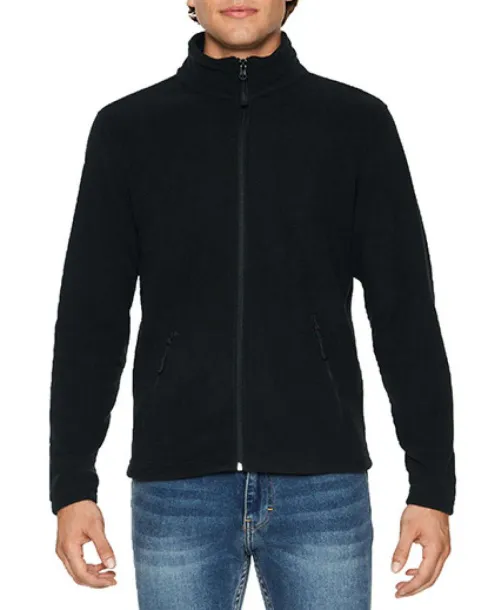  HAMMER UNISEX MICRO-FLEECE JACKET - Gildan Black