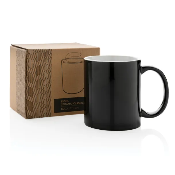  Ceramic classic mug - XD Collection Black 