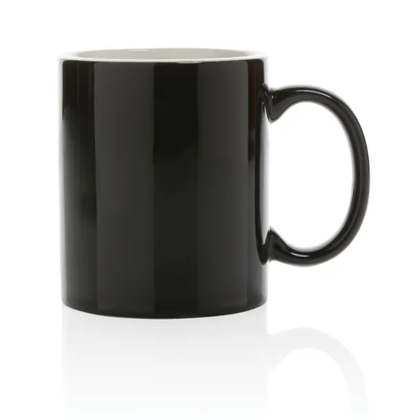 Klasična keramička šalica, 350 ml - XD Collection Crna