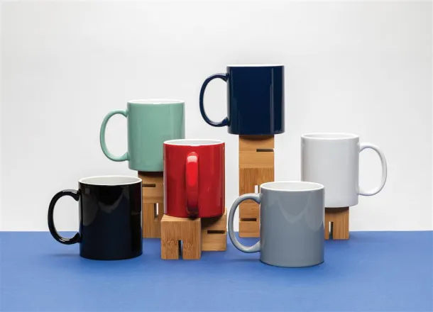  Klasična keramička šalica, 350 ml - XD Collection Siva