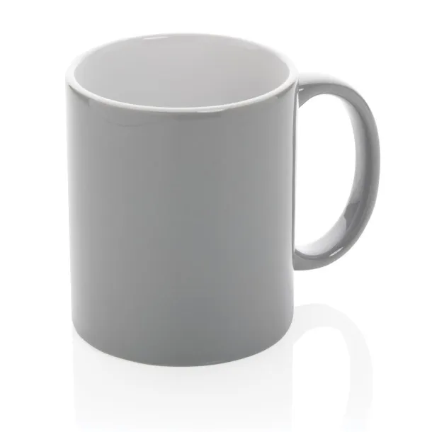  Klasična keramička šalica, 350 ml - XD Collection Siva