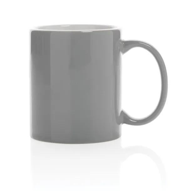  Klasična keramička šalica, 350 ml - XD Collection Siva