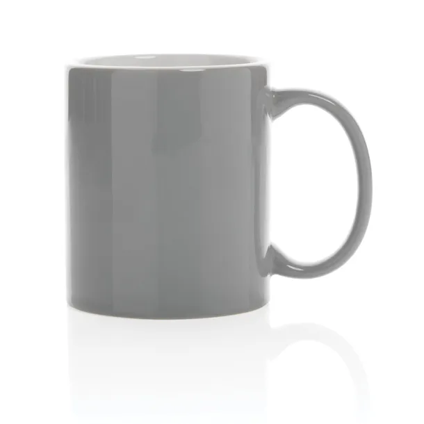  Klasična keramička šalica, 350 ml - XD Collection Siva