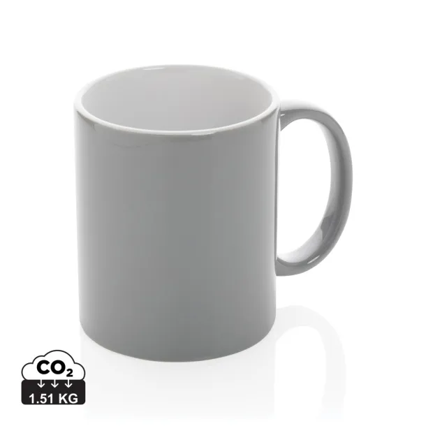  Klasična keramička šalica, 350 ml - XD Collection Siva