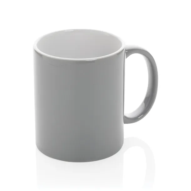  Klasična keramička šalica, 350 ml - XD Collection Siva