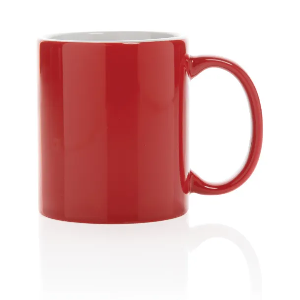  Klasična keramička šalica, 350 ml - XD Collection Crvena