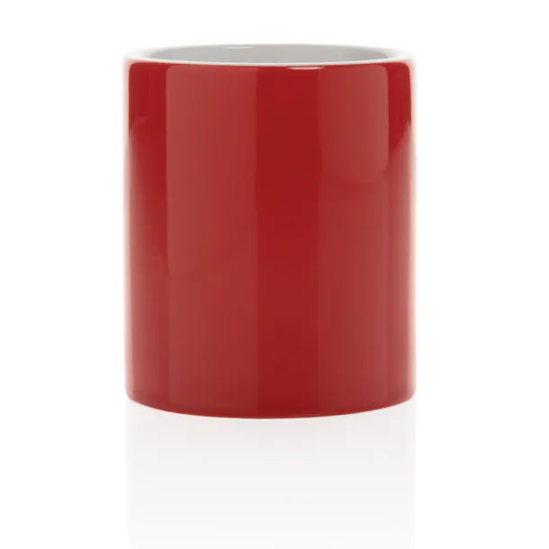  Klasična keramička šalica, 350 ml - XD Collection Crvena