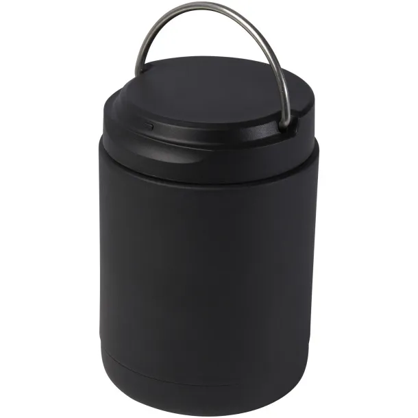 Doveron 500 ml recycled stainless steel insulated lunch pot - Seasons Solid black