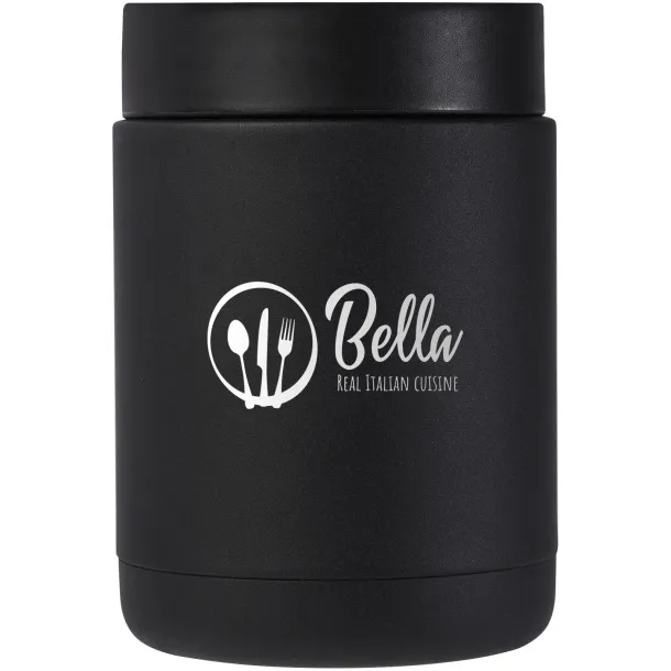 Doveron 500 ml recycled stainless steel insulated lunch pot - Seasons Crna