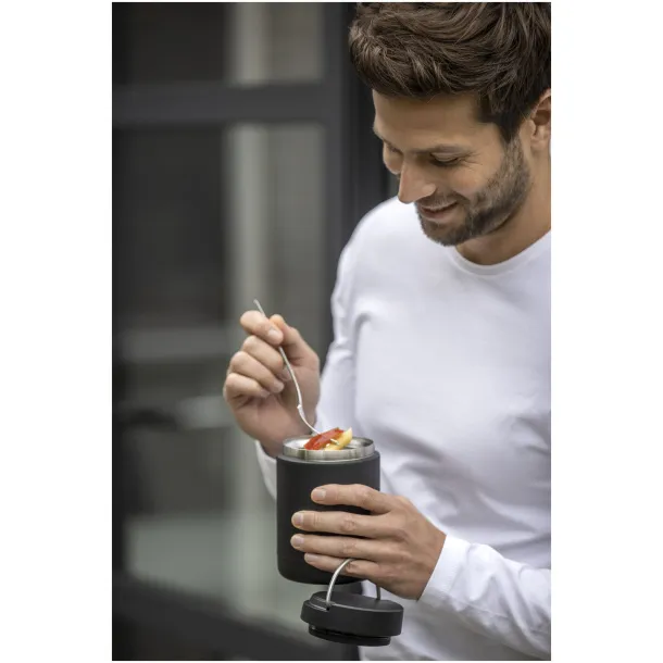 Doveron 500 ml recycled stainless steel insulated lunch pot - Seasons Crna