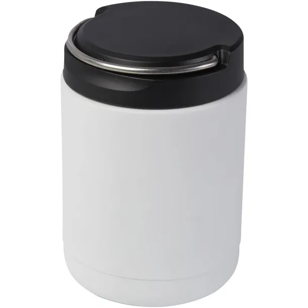 Doveron 500 ml recycled stainless steel insulated lunch pot - Seasons White