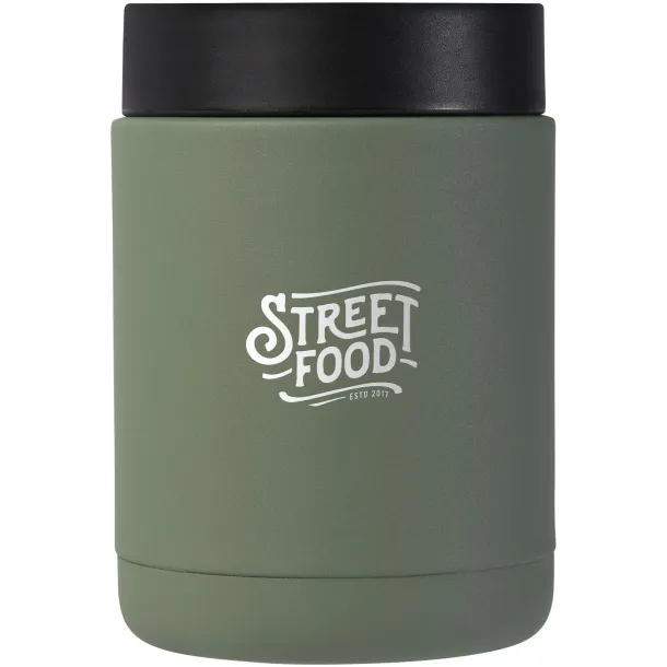 Doveron 500 ml recycled stainless steel insulated lunch pot - Seasons Heather green