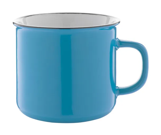 Woodstock vintage mug Light blue White