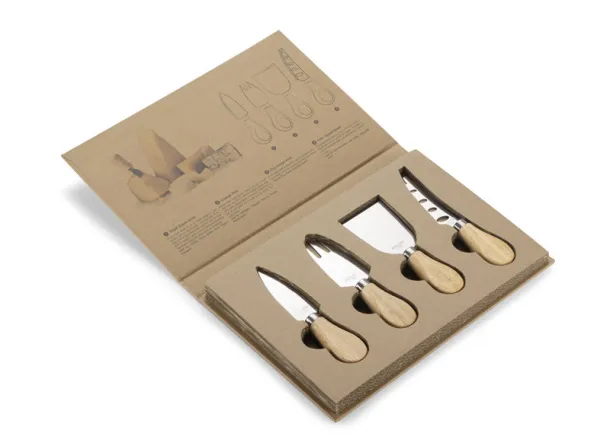 PECORINO Cheese knife set Beige