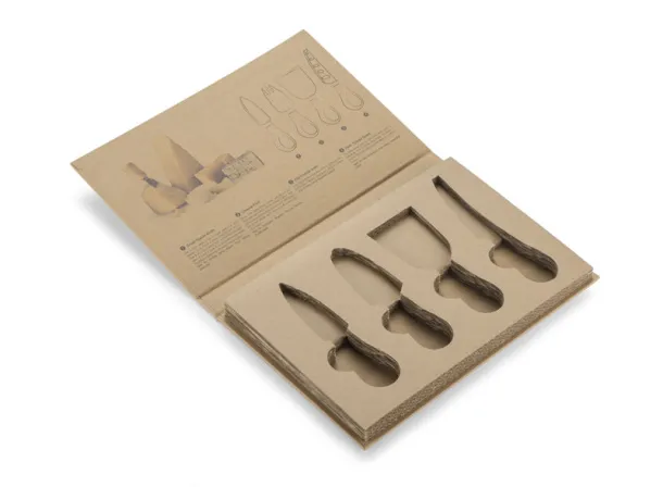 PECORINO Cheese knife set Beige