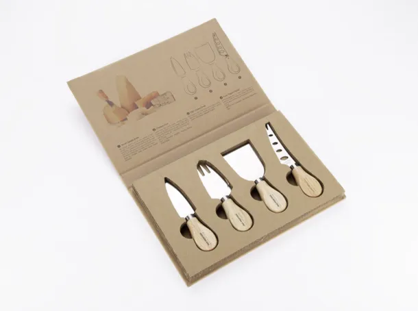 PECORINO Cheese knife set Beige