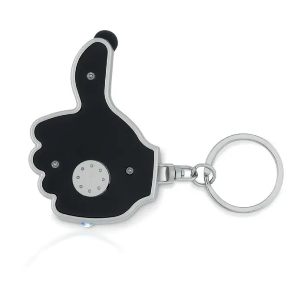 GIOIA Thumbs up led light w/keyring Black